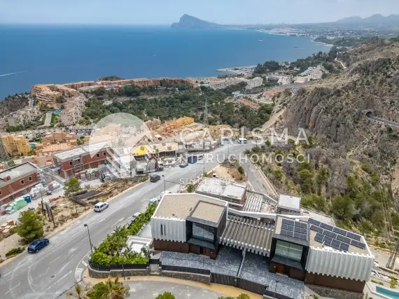 (59) Luksusowa, nowa, nieużywana willa, panoramiczny widok na morze, prestiżowa dzielnica Mascarat, Altea