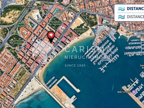 (32) Mieszkanie w bardzo dobrej lokalizacji, z widokiem na morze, tylko 50 m od morza, Torrevieja