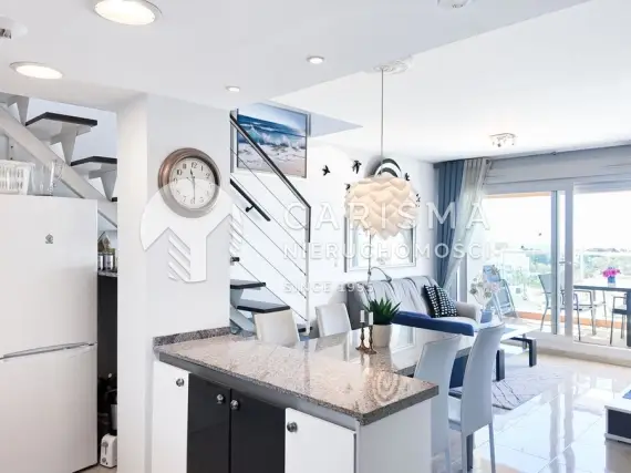 (10) Apartament z widokiem na morze i tarasem dachowym w Orihuela Costa
