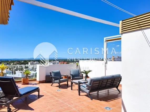 (35) Apartament z widokiem na morze i tarasem dachowym w Orihuela Costa