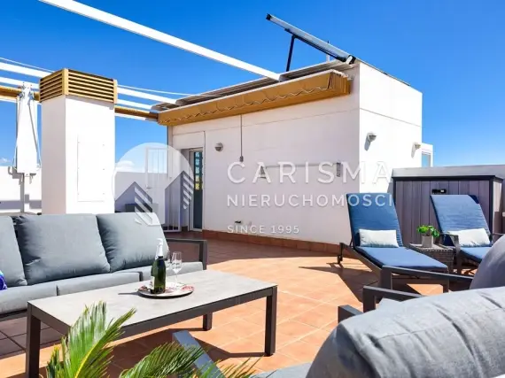 (36) Apartament z widokiem na morze i tarasem dachowym w Orihuela Costa
