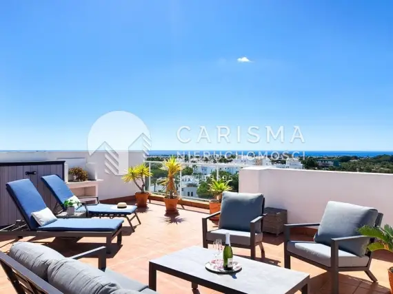 (37) Apartament z widokiem na morze i tarasem dachowym w Orihuela Costa